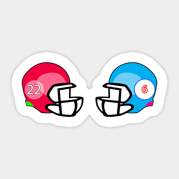 two helmet Sticker by momomoma